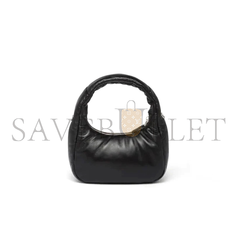 PRADA SOFT PADDED NAPPA LEATHER MINI BAG 1BA384 (21*12.5*6.5cm)